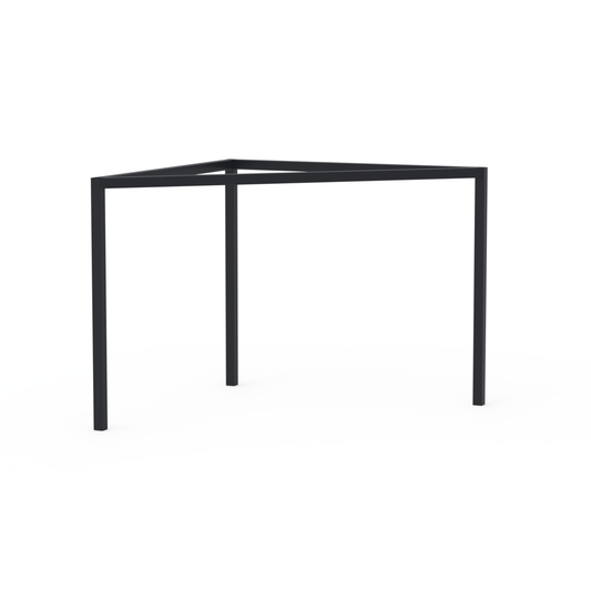 Tischgestell für Tischplattengröße 90x90cm, 90° - dreieckig, Modell FE-TG-0003, schwarz